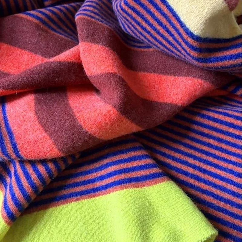 Aalto 100% Fine Merino Wool Throw (Sunset) - by Green Grove Weavers