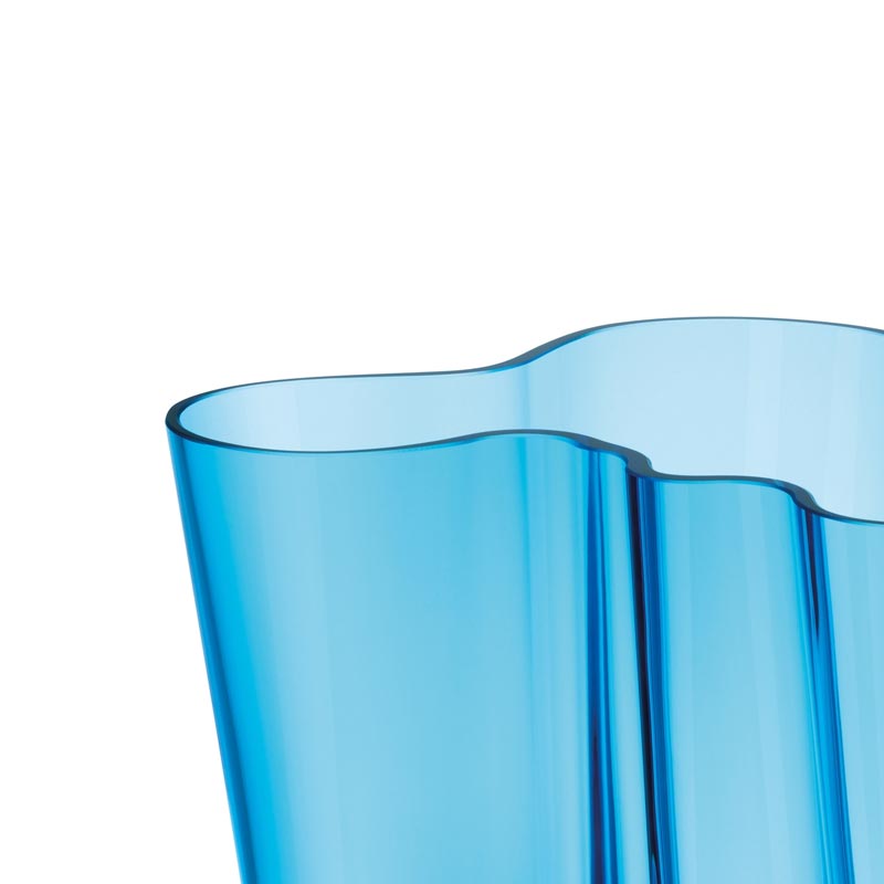 Aalto Vase - 160mm, Turquoise - des. Alvar Aalto, 1937, made by Iittala