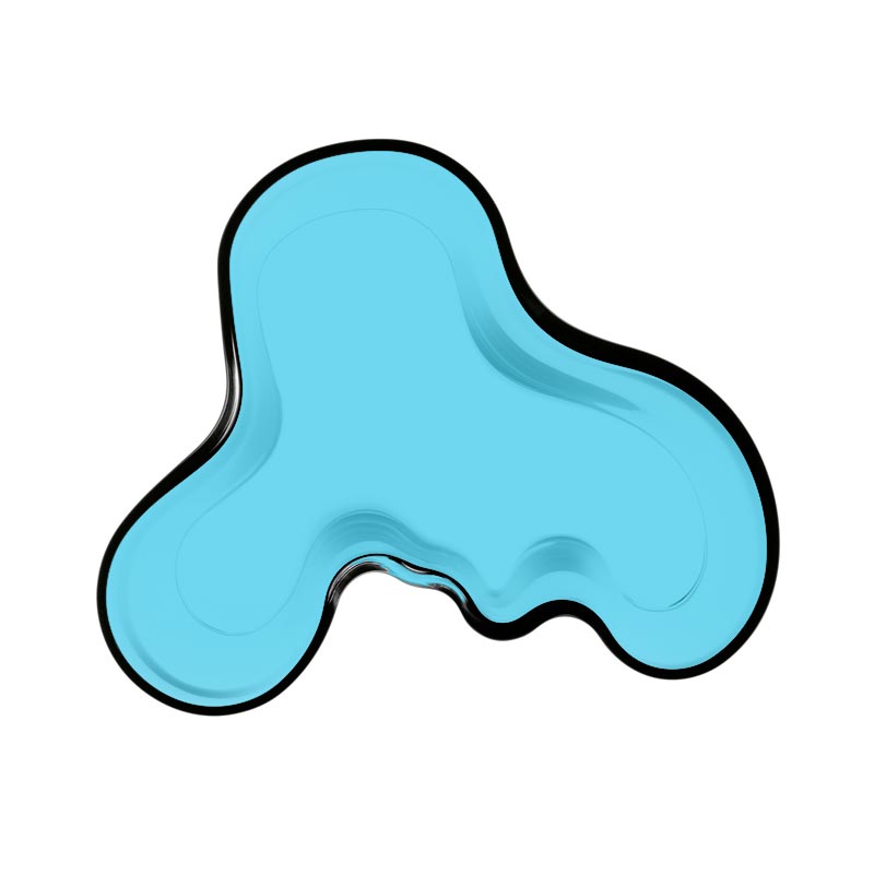 Aalto Vase - 160mm, Turquoise - des. Alvar Aalto, 1937, made by Iittala