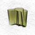 Aalto Vase Moss Green - 160mm - des. Alvar Aalto, made by Iittala Glass Factory
