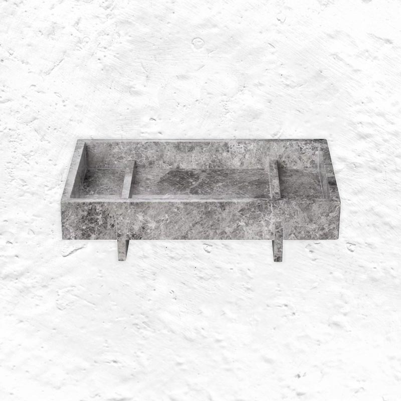 Abento Marble Tray - Sharkskin - des. Adam Miller, for Blomus
