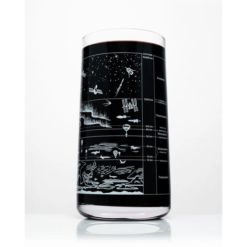 Above the Earth Tumbler Drinking Glass by Cognitive Surplus
