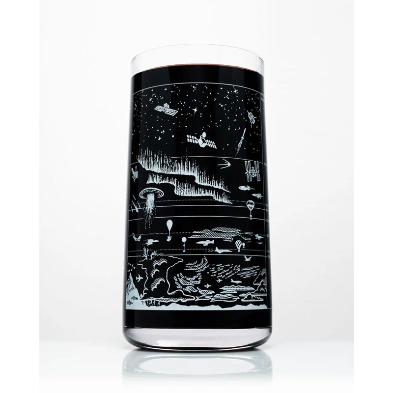 Above the Earth Tumbler Drinking Glass by Cognitive Surplus