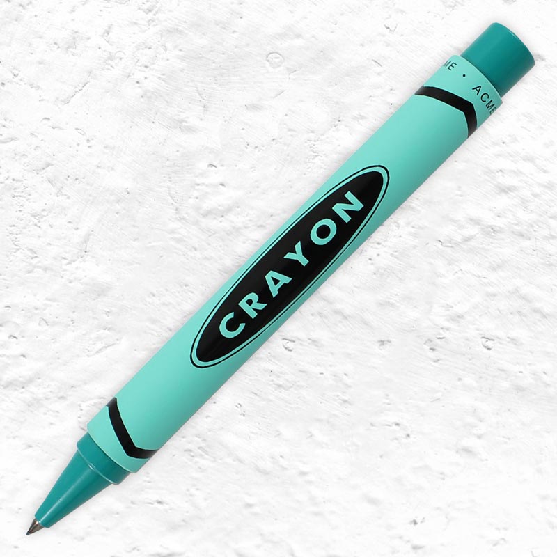 Crayon - Teal Retractable Roller Ball, des. Adrian Olabuenaga for ACME