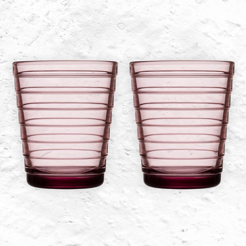 Set of 2 Aino Aalto Tumblers - 22cl, Calluna - made by Iittala