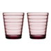 Set of 2 Aino Aalto Tumblers - 22cl, Calluna - made by Iittala