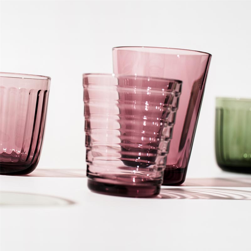 Set of 2 Aino Aalto Tumblers - 22cl, Calluna - made by Iittala