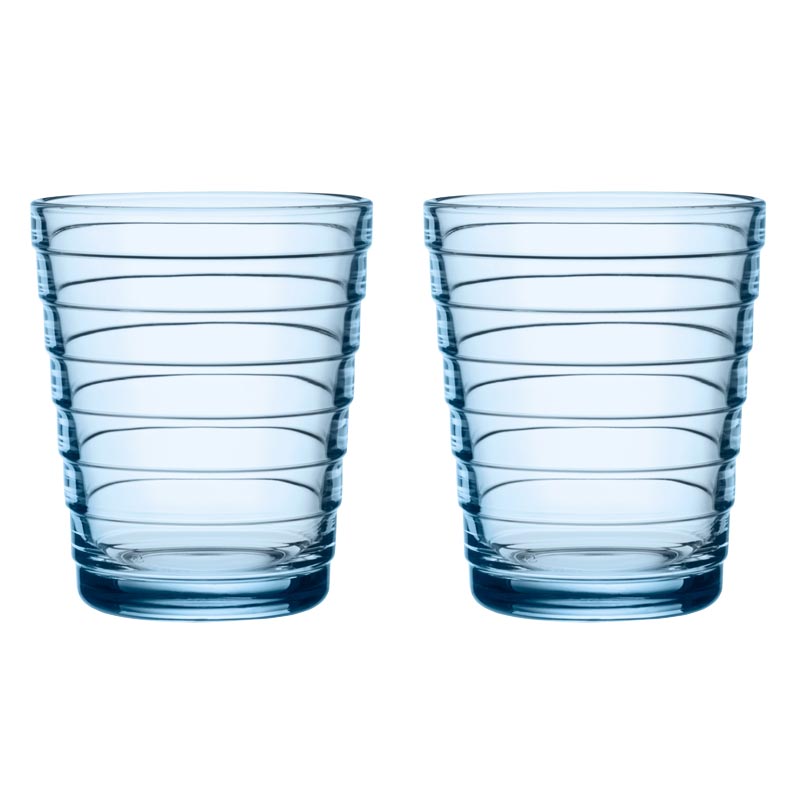 Set of 2 Aino Aalto Tumblers - 33cl, Aqua - made by Iittala