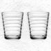 Set of 2 Aino Aalto Tumblers - 22cl, Clear - made by Iittala