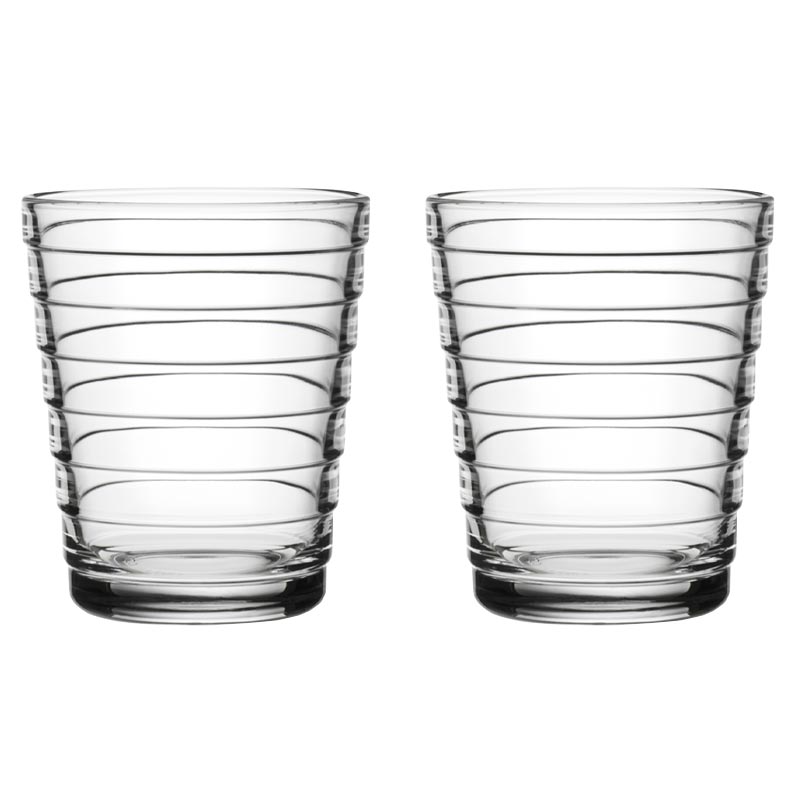 Set of 2 Aino Aalto Tumblers - 22cl, Clear - made by Iittala
