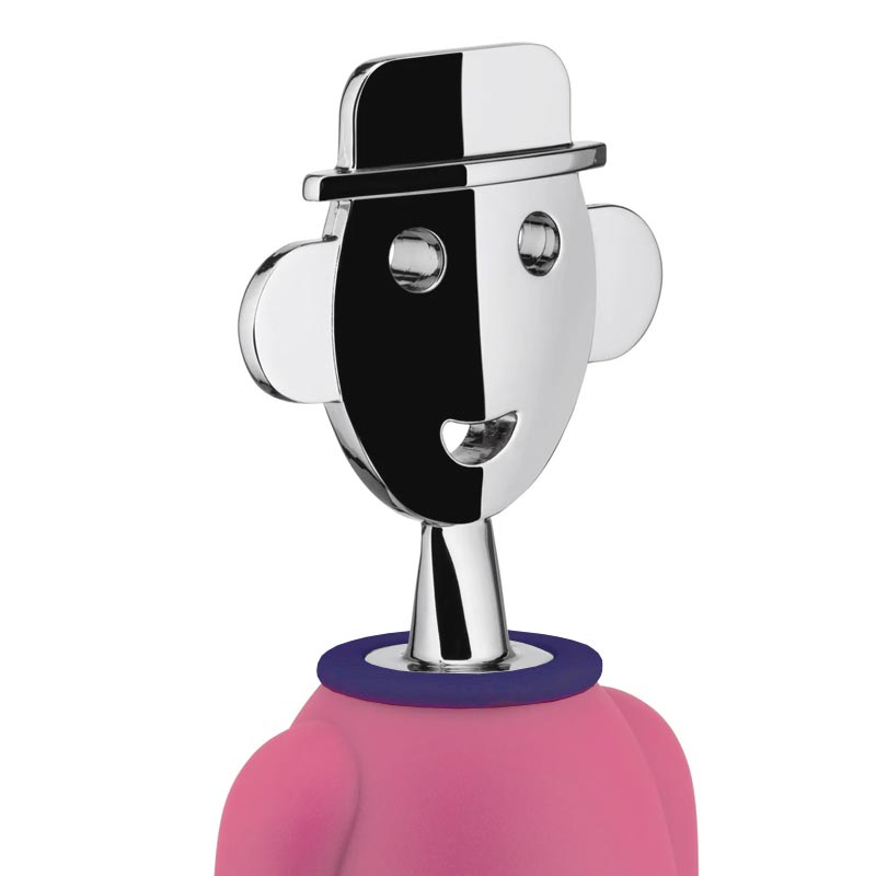 Alessandro M. Corkscrew in Blue / Pink, des. Alessandro Mendini for Alessi