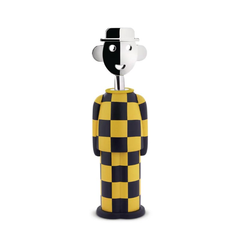 Alessandro M. Corkscrew - Giallo e Nero - des. Alessandro Mendini for Alessi