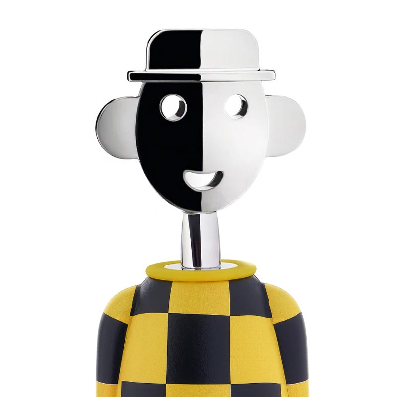 Alessandro M. Corkscrew - Giallo e Nero - des. Alessandro Mendini for Alessi
