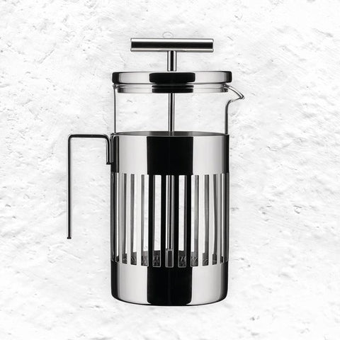 9094 French Press Coffee Maker - 8 cup - des. Aldo Rossi for Alessi