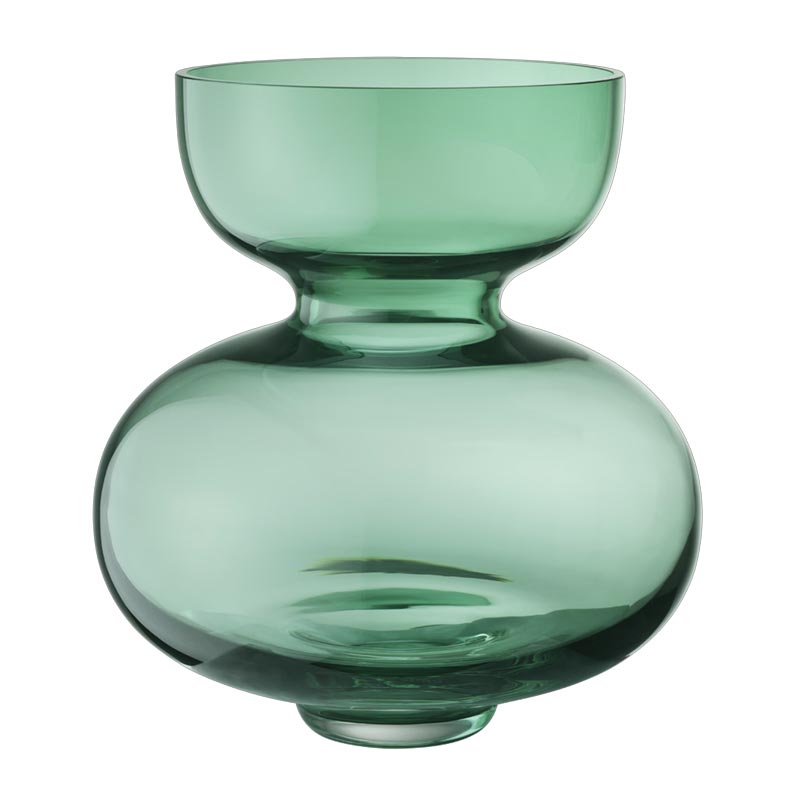 Alfredo Vase - Green glass, 25cm high - by Georg Jensen
