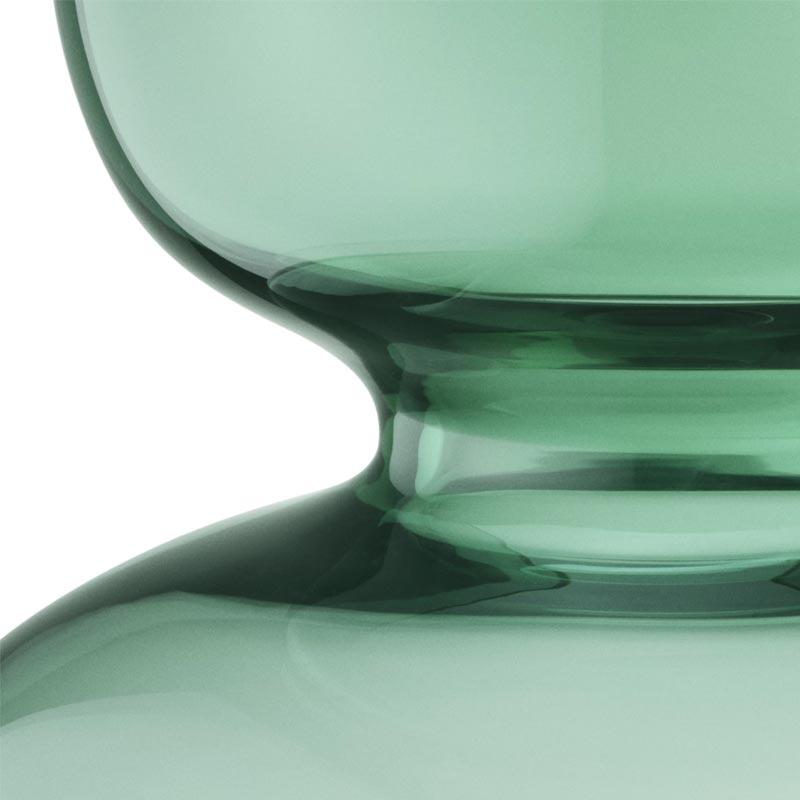 Alfredo Vase - Green glass, 25cm high - by Georg Jensen