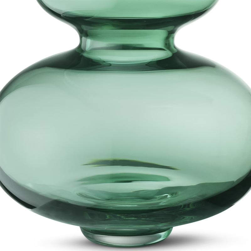 Alfredo Vase - Green glass, 25cm high - by Georg Jensen