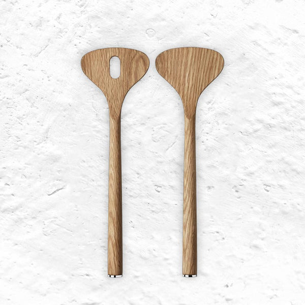 Alfredo Oak Wood Salad servers - des. Alfredo Häberli for Georg
