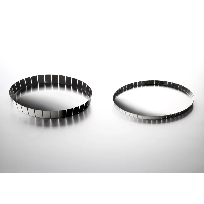 Alle Cinque E Mezza ('at half past five') round tray des. Konstantin Grcic for Serafino Zani