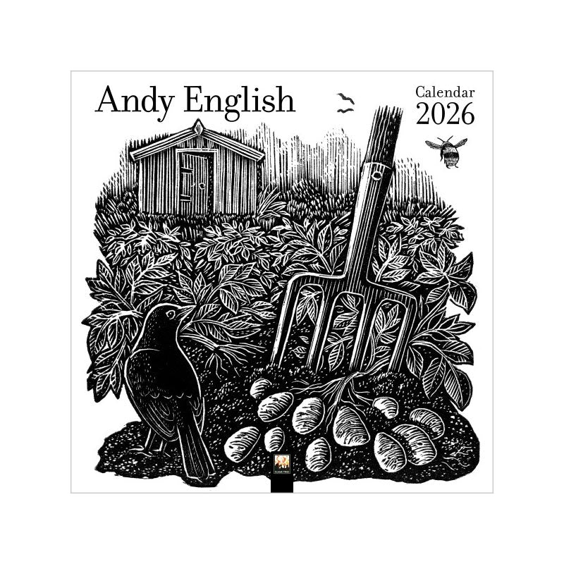 Andy English 2026 Wall Calendar