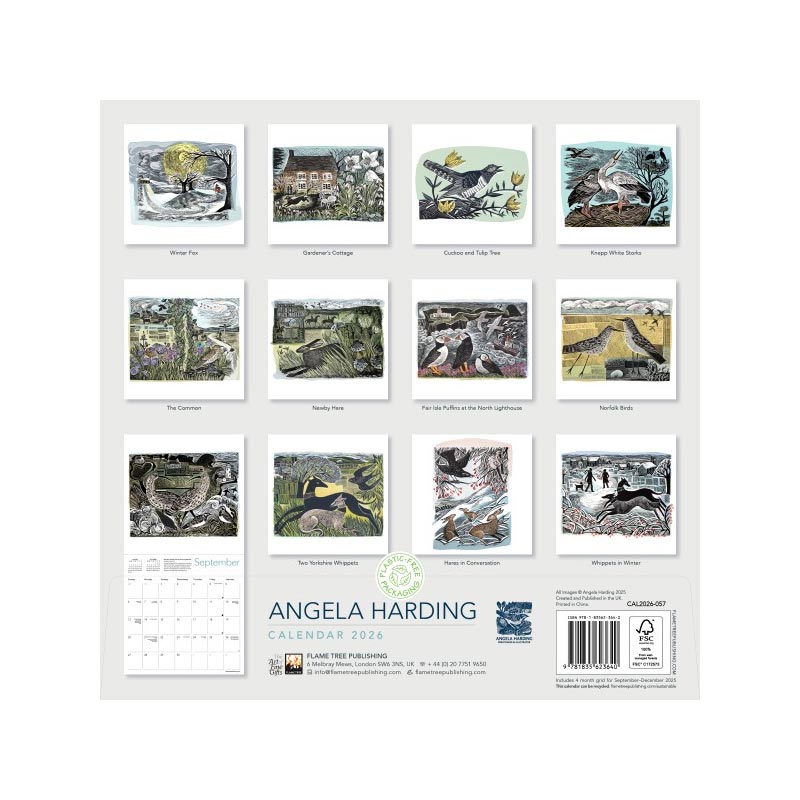 Angela Harding 2026 Wall Calendar