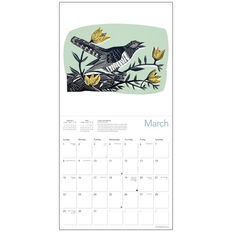 Angela Harding 2026 Wall Calendar