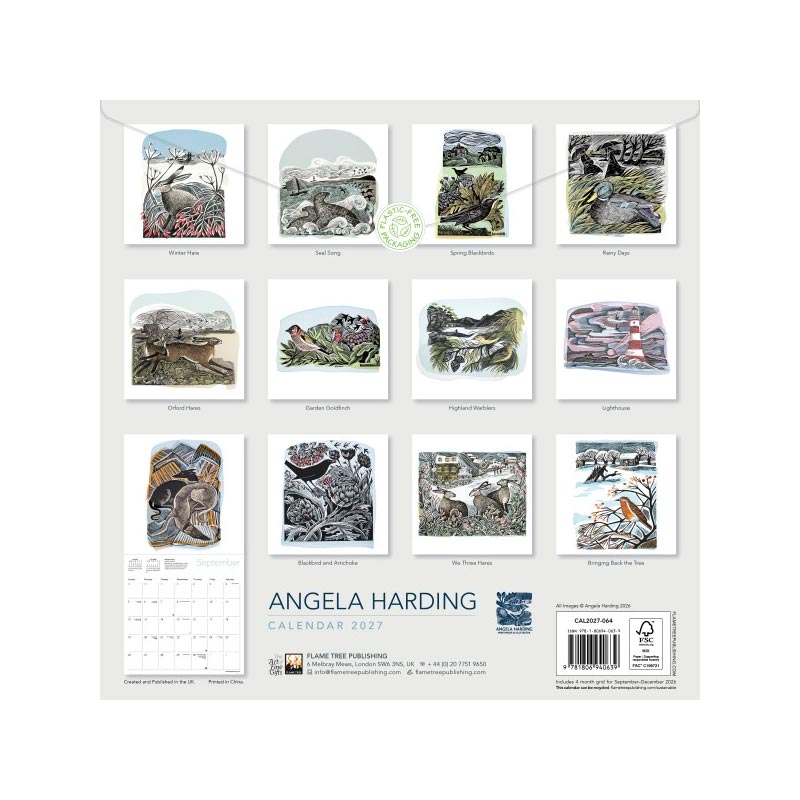 Angela Harding 2027 Wall Calendar