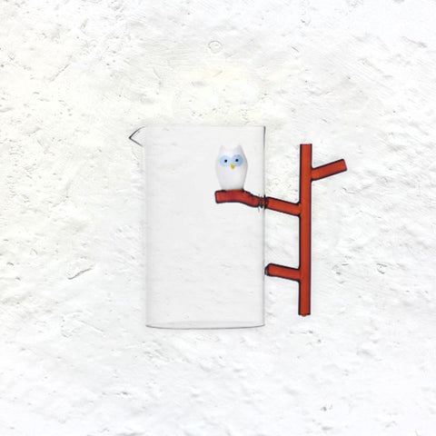 Animal Farm Jug with Owl on a Tree des. Alessandra Baldereschi for Ichendorf Milano