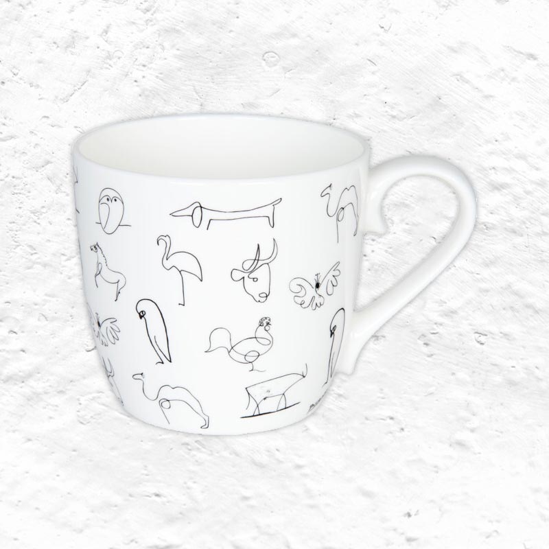 Pablo Picasso Animals Bone China Mug by Könitz