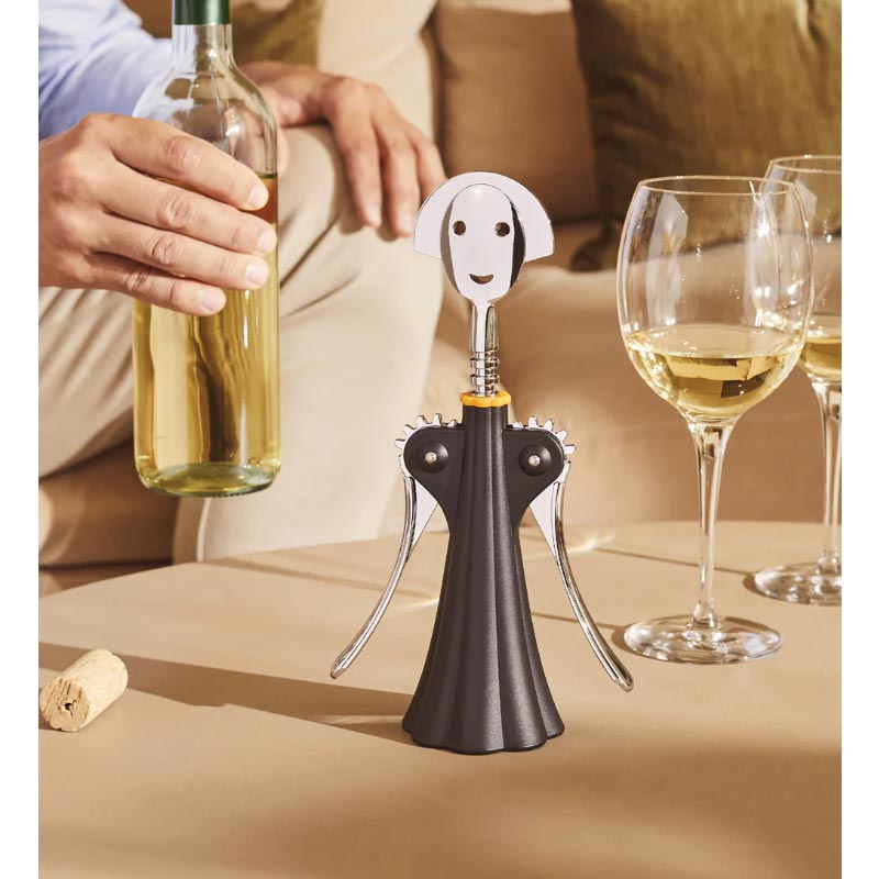 Anna G corkscrew - Black - des. Alessandro Mendini, 1994 (made by Alessi)