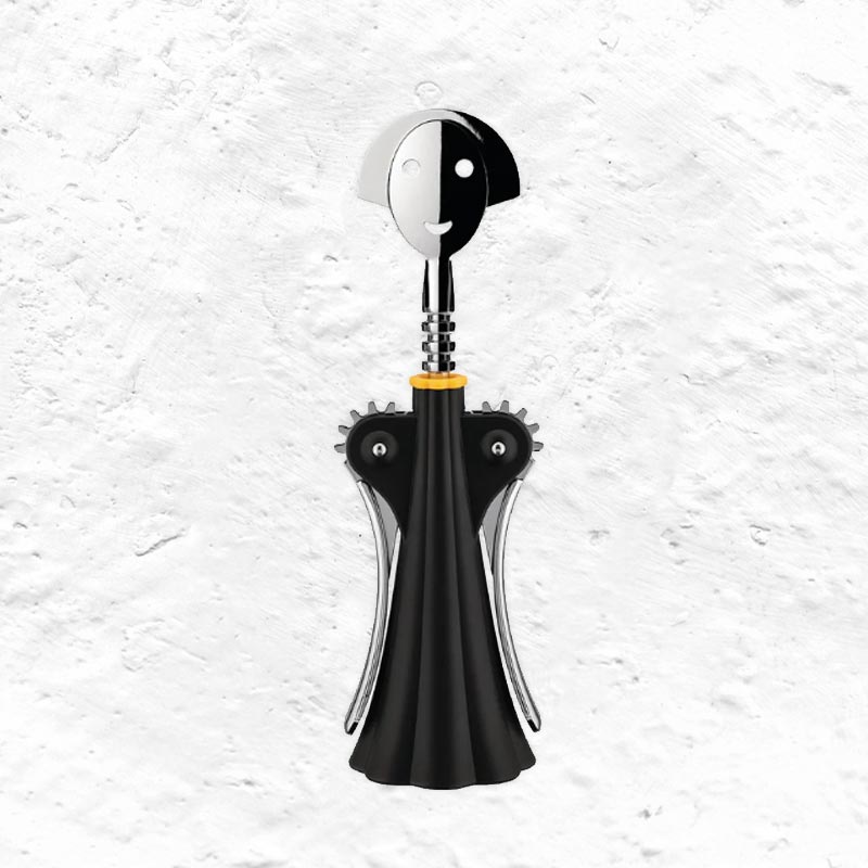 Anna G corkscrew - Black - des. Alessandro Mendini, 1994 (made by Alessi)