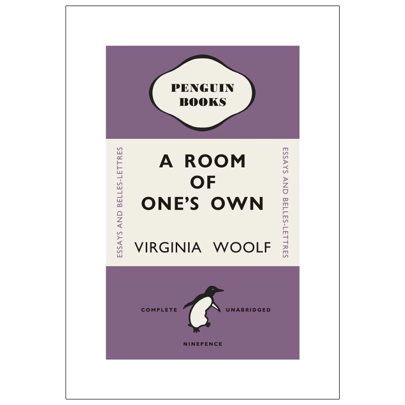 A Room of One's Own - Penguin midcentury cover poster