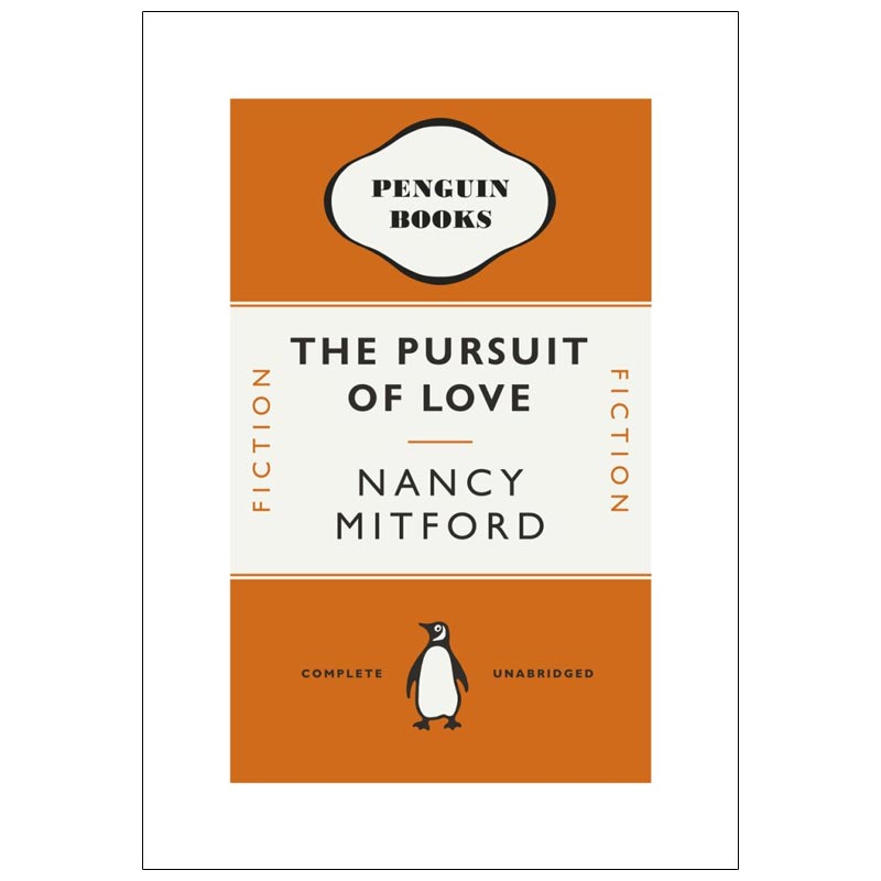 The Pursuit of Love - Penguin midcentury cover poster