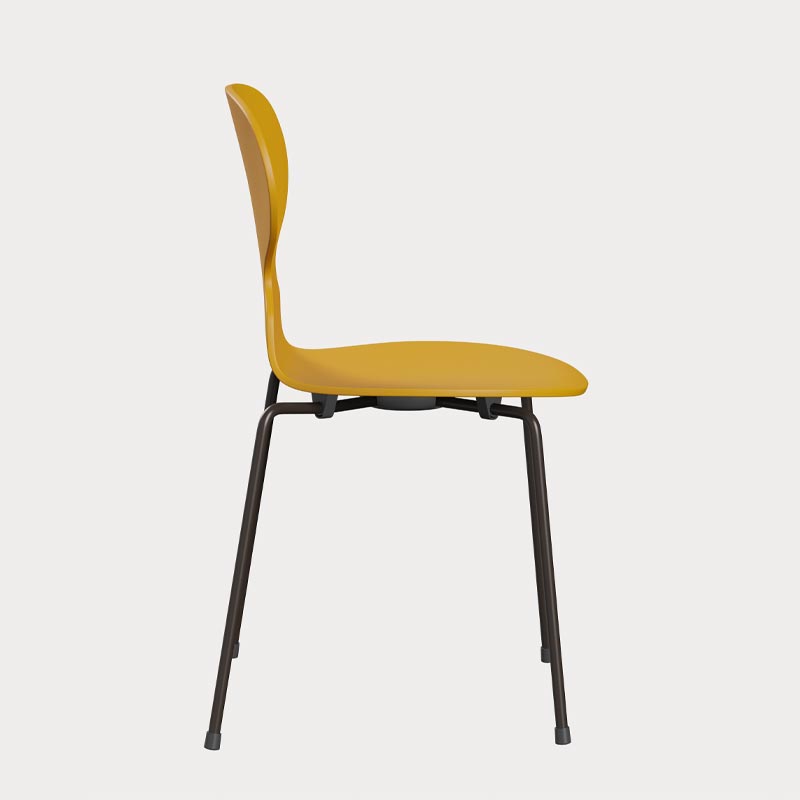 Ant chair des. Arne Jacobsen, 1951 - True yellow / Brown bronze - made by Fritz Hansen