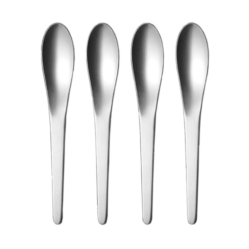 Boxed set of 4 large teaspoons des. Arne Jacobsen, 1957 - made by Georg Jensen