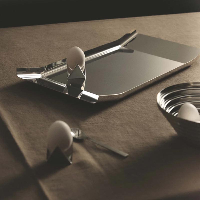 Rectangular Arran Tray - des. Enzo Mari, made by Alessi