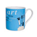 Gallery Mug - Art Turquoise - Bone China decorated in Stoke-on-Trent by Repeat Repeat