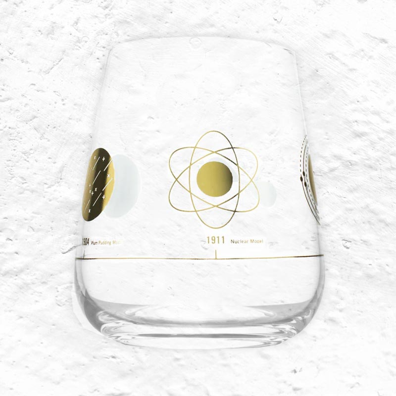 Atomic Models, Stemless Wine Glass by Cognitive Surplus