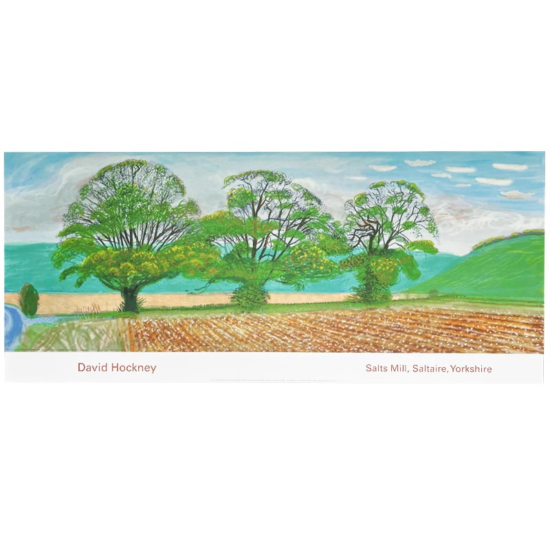 Autumn Trees Near Thixendale by David Hockney