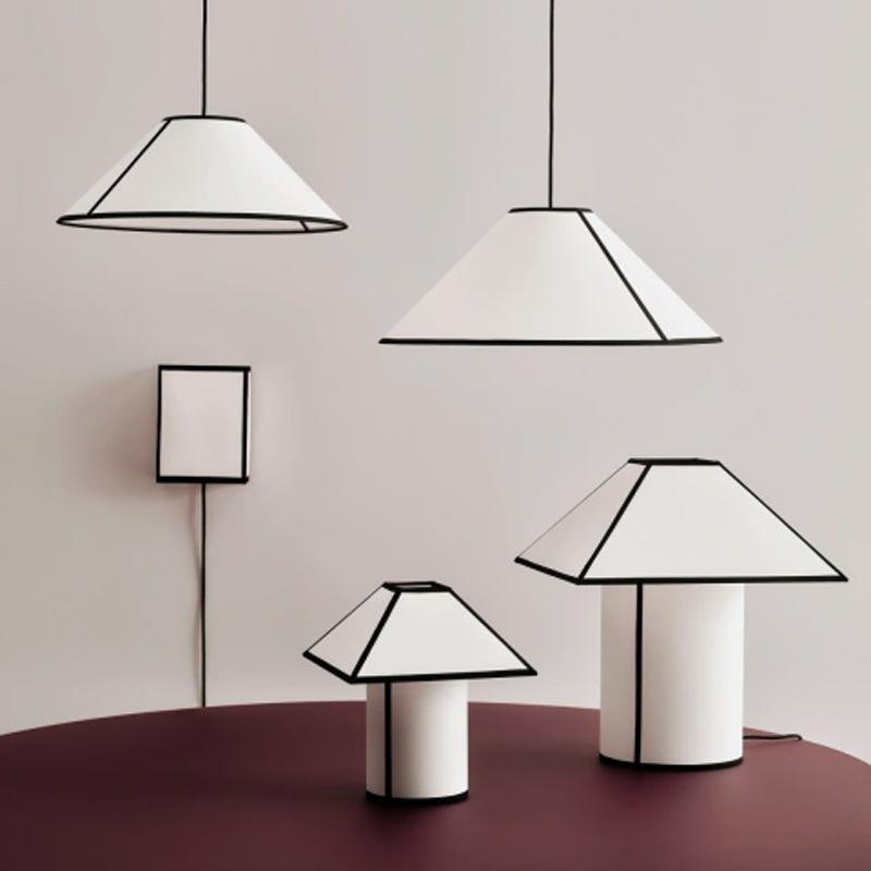 Ava Cone pendant - 500 - white - des. Ana Kraš for HAY