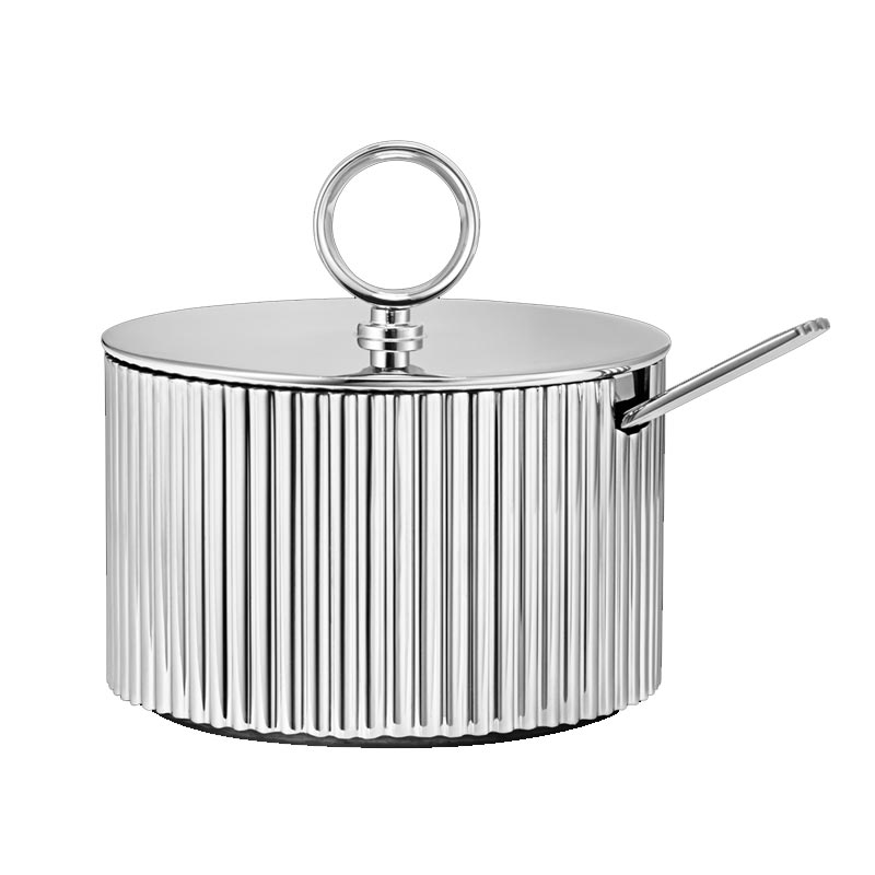 Bernadotte sugar bowl & spoon by Georg Jensen