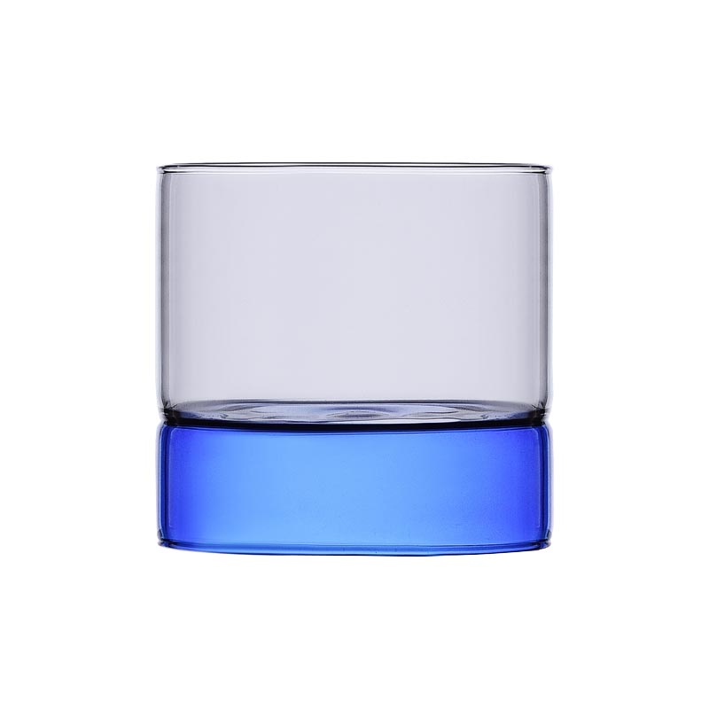 Bamboo Groove Small Tumbler, Blue / Smoke - des. Anna Perugini for Ichendorf Milano
