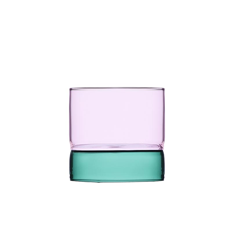 Bamboo Groove Small Tumbler - Teal / Pink - des. Anna Perugini for Ichendorf Milano