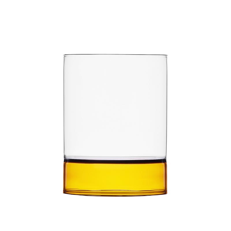 Bamboo Groove Tumbler - Amber / Clear - des. Anna Perugini for Ichendorf Milano