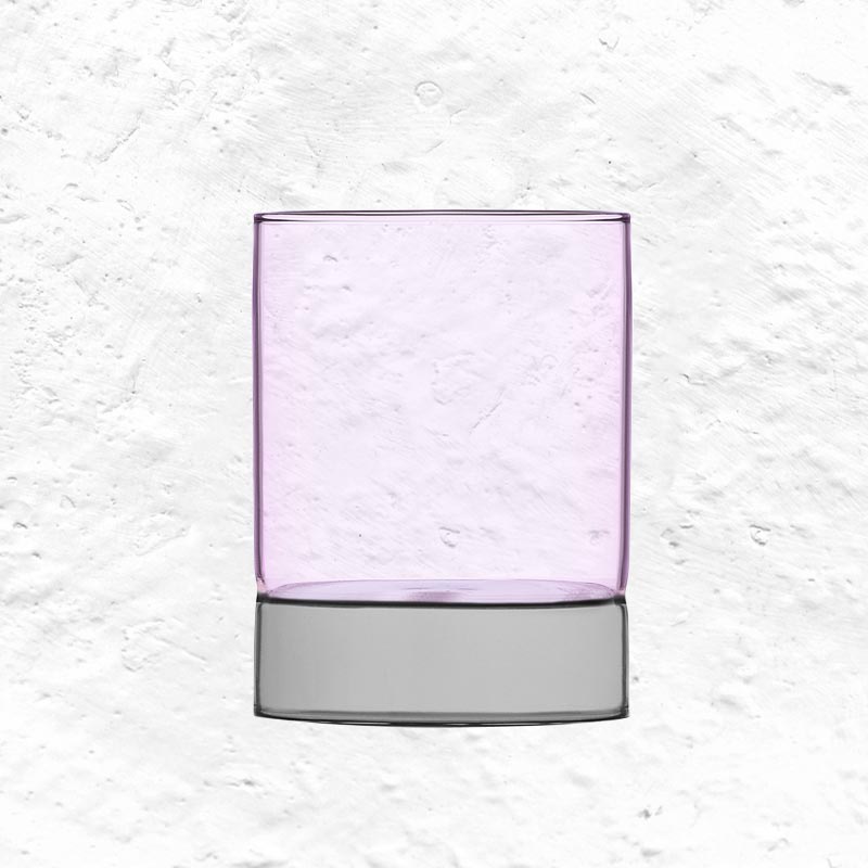 Bamboo Groove Tumbler - Smoke / Pink - des. Anna Perugini for Ichendorf Milano