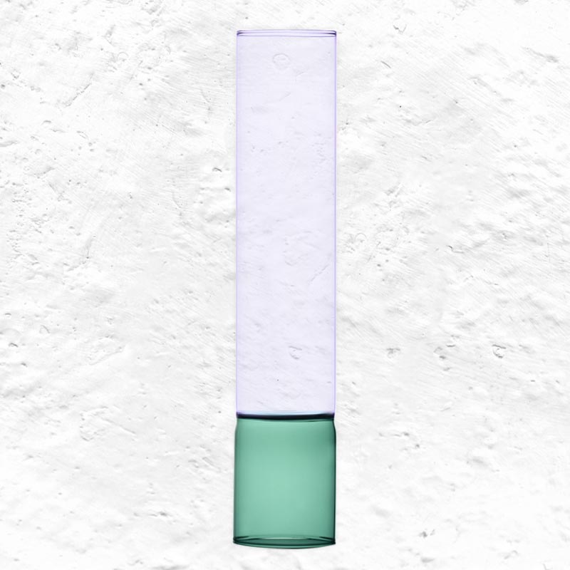 Bamboo Groove Vase - Purple / Green - des. Anna Perugini for Ichendorf Milano