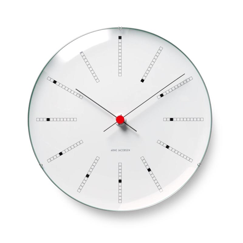 Bankers wall clock des. Arne Jacobsen - 29cm diameter