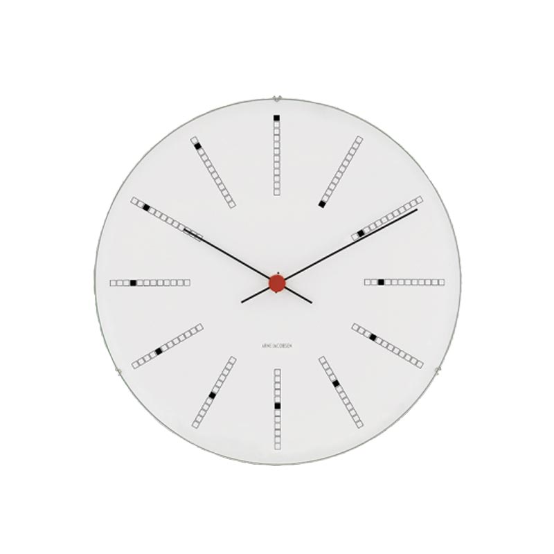 Bankers wall clock des. Arne Jacobsen - 29cm diameter
