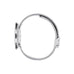 Bankers watch des. Arne Jacobsen - 40mm diameter, white dial, matt steel mesh band