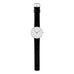 Bankers watch des. Arne Jacobsen - 40mm diameter, white dial, black strap